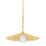 Hudson Valley Lighting Vails gate Vintage Gold Leaf 23.75W x 23.75L x 19.25H Pendant