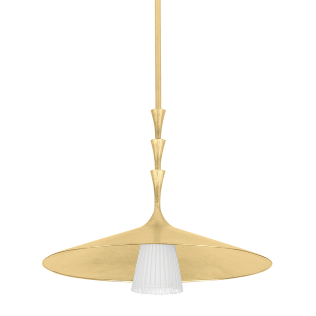 Hudson Valley Lighting Vails gate Vintage Gold Leaf 23.75W x 23.75L x 19.25H Pendant