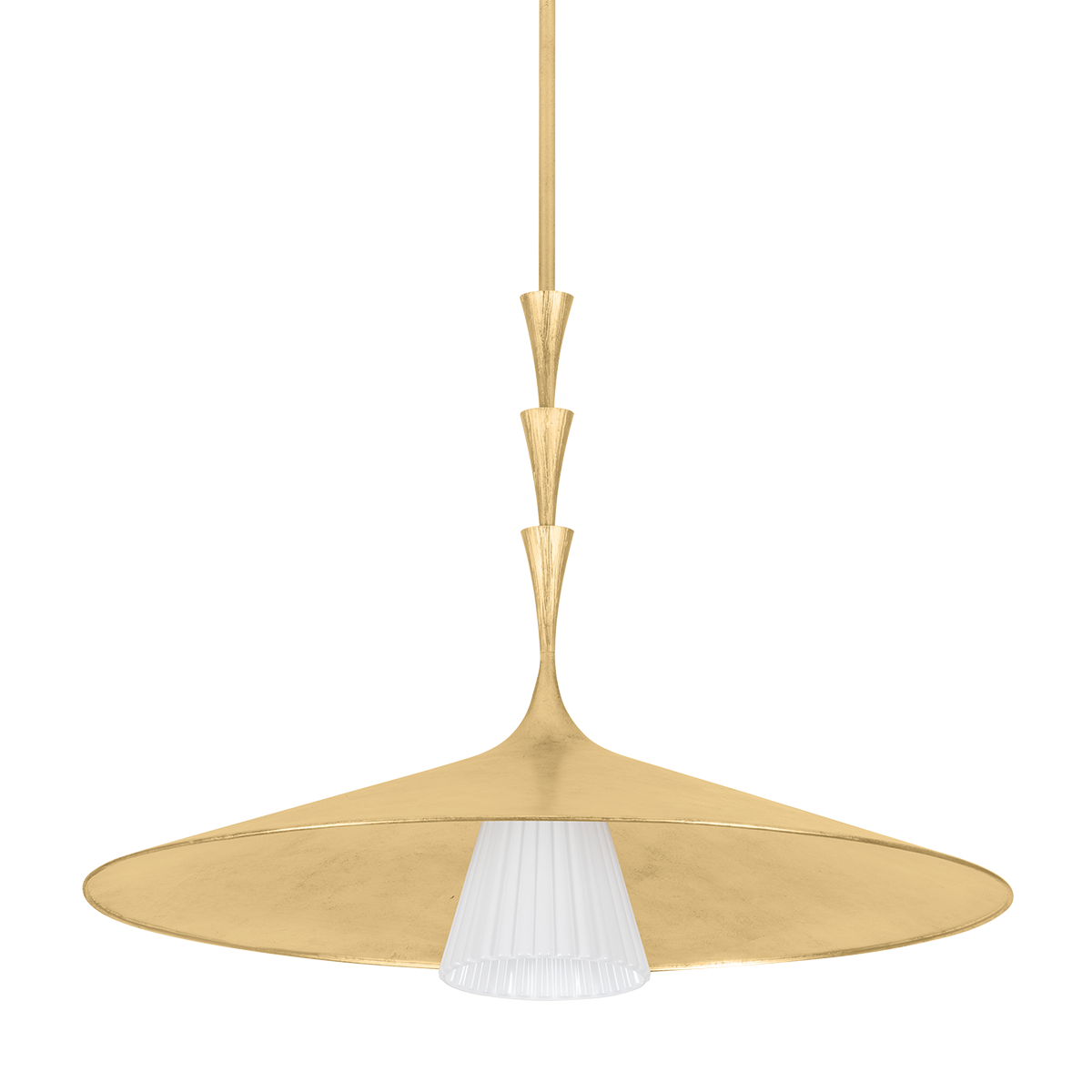 Hudson Valley Lighting Vails gate Vintage Gold Leaf 34W x 34L x 25.75H Pendant