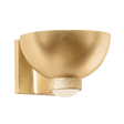 Hudson Valley Lighting Fairview Vintage Gold Leaf 8.75W x 8.75L x 5.75H Wall Sconce