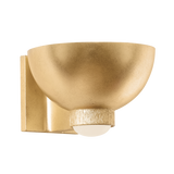 Hudson Valley Lighting Fairview Vintage Gold Leaf 8.75W x 8.75L x 5.75H Wall Sconce