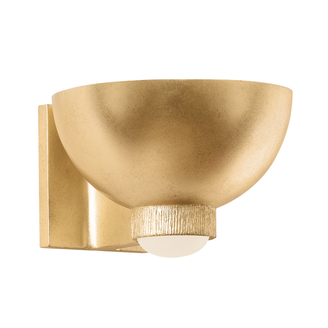 Hudson Valley Lighting Fairview Vintage Gold Leaf 8.75W x 8.75L x 5.75H Wall Sconce