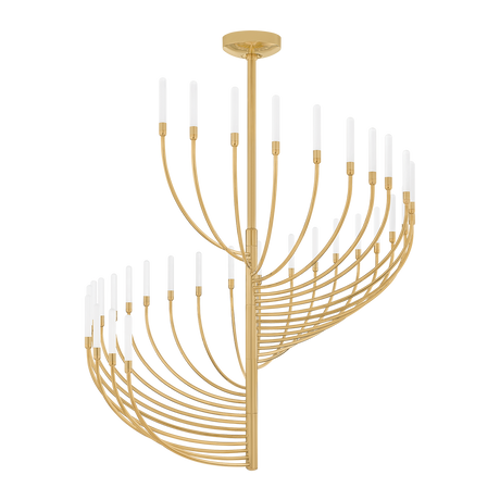 Corbett Lighting Amalthea Vintage Brass 42W x 42L x 45.25H Chandelier