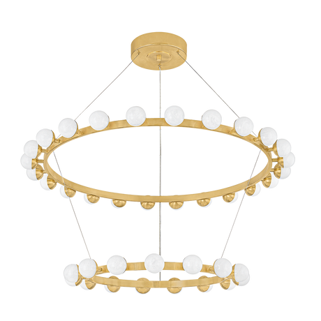 Corbett Lighting Linus Vintage Brass 45.25W x 45.25L x 12.5H Chandelier