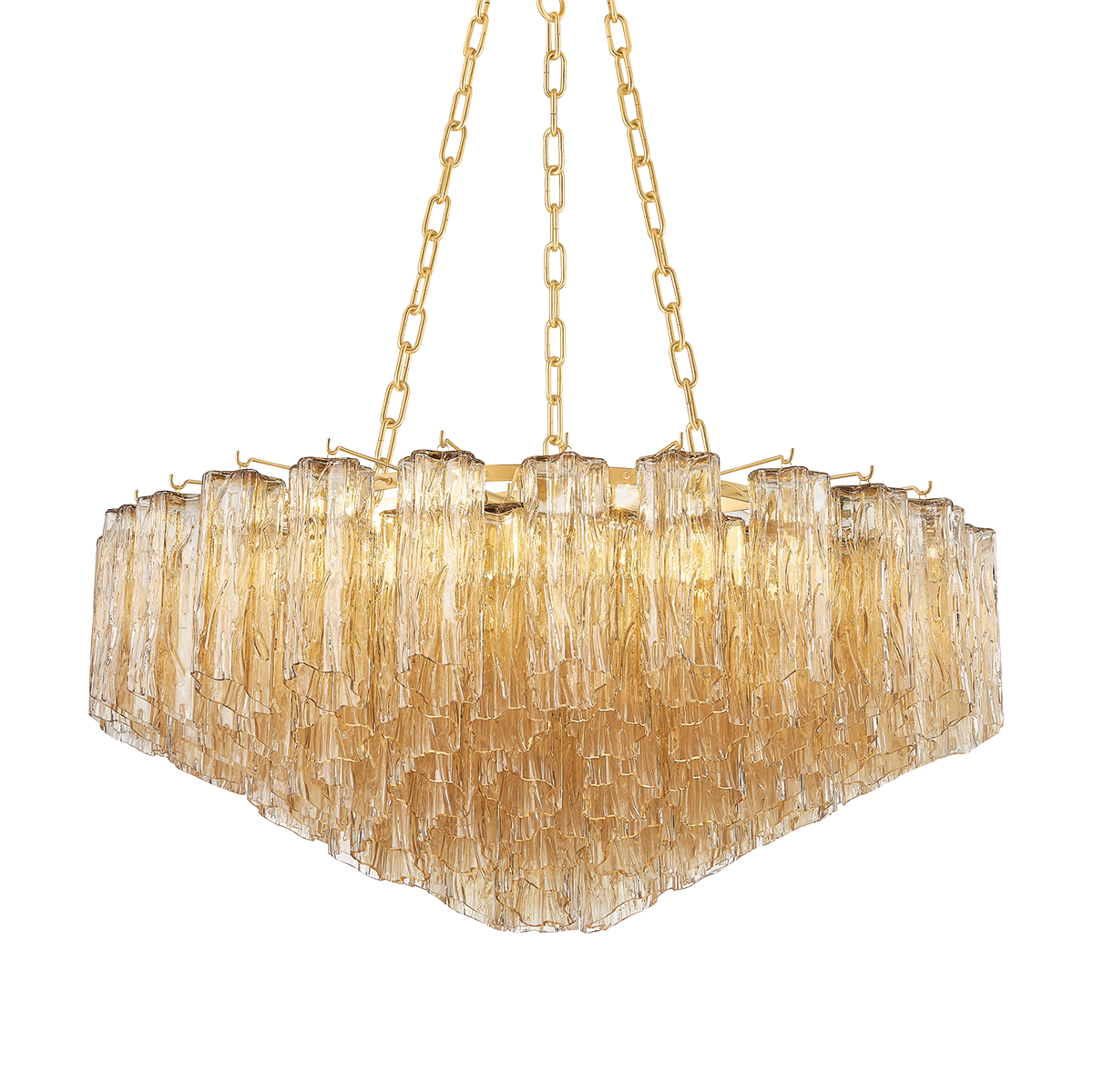Hudson Valley Lighting Watertown Aged Brass 33W x 33L x 15.75H Chandelier