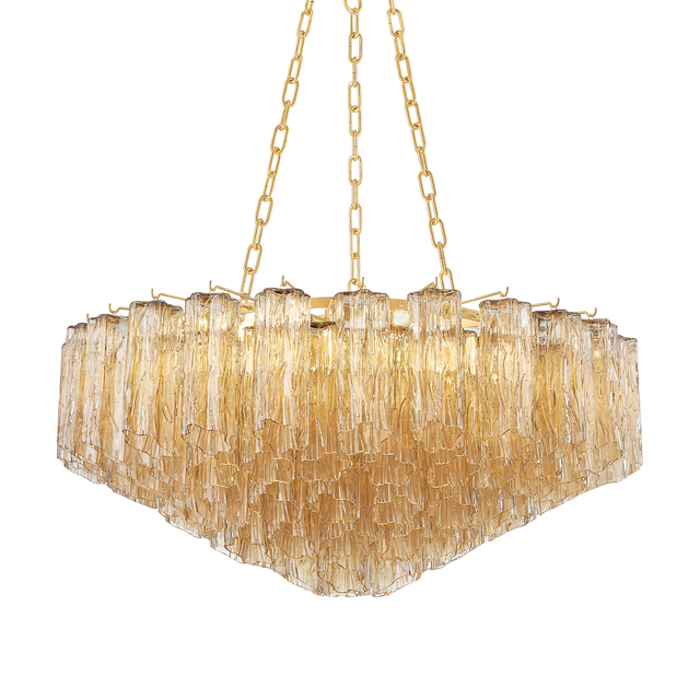 Hudson Valley Lighting Watertown Aged Brass 33W x 33L x 15.75H Chandelier
