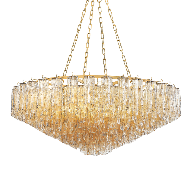 Hudson Valley Lighting Watertown Aged Brass 46W x 46L x 18.5H Chandelier
