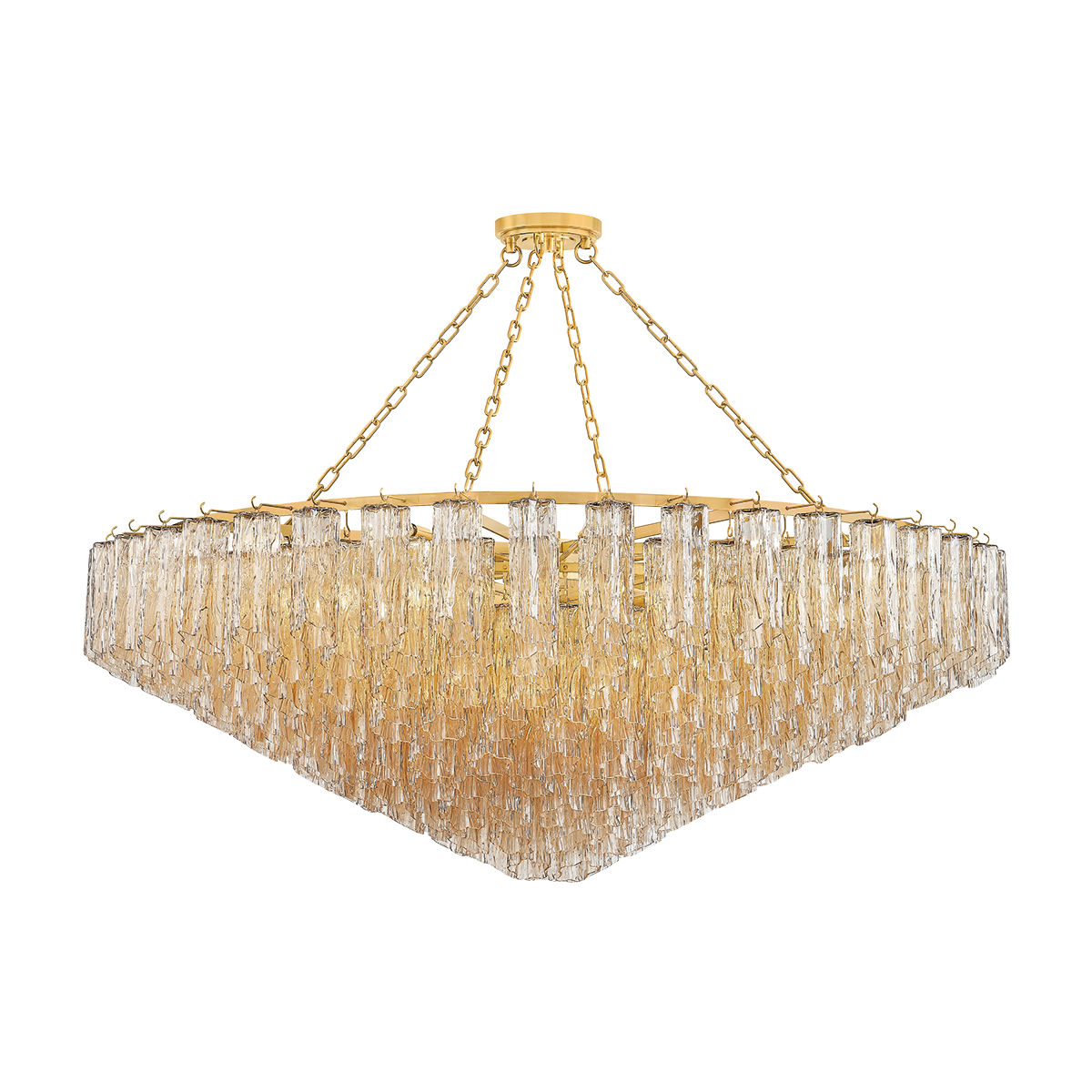 Hudson Valley Lighting Watertown Aged Brass 59.5W x 59.5L x 21.75H Chandelier