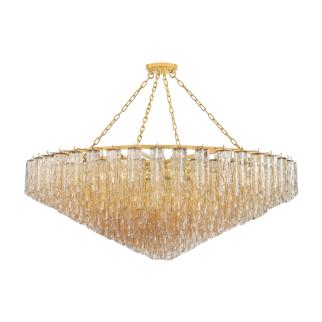 Hudson Valley Lighting Watertown Aged Brass 59.5W x 59.5L x 21.75H Chandelier