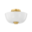 Hudson Valley Lighting Dove Aged Brass 15W x 15L x 9H Flush Mount