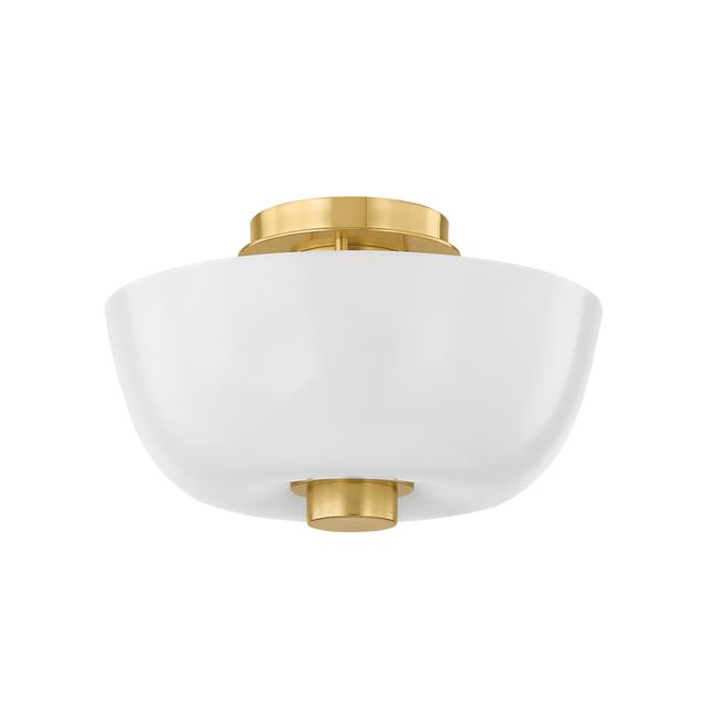 Hudson Valley Lighting Dove Aged Brass 15W x 15L x 9H Flush Mount