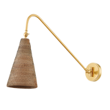 Hudson Valley Lighting Averack Aged Brass 5.75W x 5.75L x 16.25H Wall Sconce
