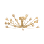 Hudson Valley Lighting Falkirk Vintage Gold Leaf 30W x 30L x 8.75H Semi-Flush Mount