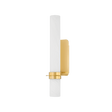 Hudson Valley Lighting Groveland station Aged Brass 4.75W x 4.75L x 18H Wall Sconce