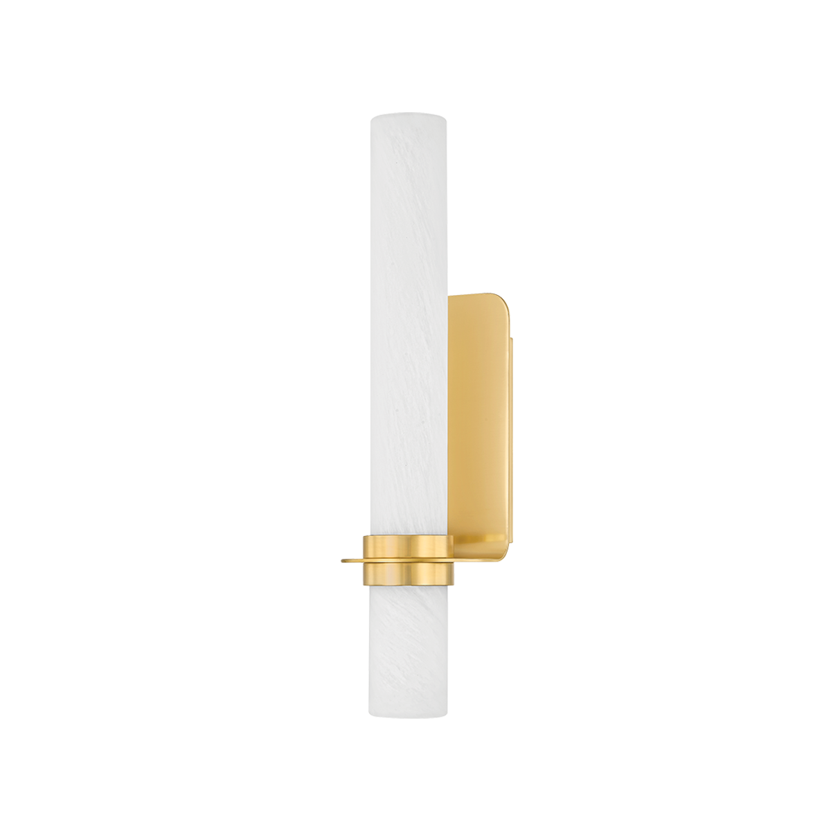 Hudson Valley Lighting Groveland station Aged Brass 4.75W x 4.75L x 18H Wall Sconce