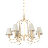 Hudson Valley Lighting Warrensburg Vintage Gold Leaf 32.25W x 32.25L x 26.25H Chandelier