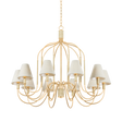 Hudson Valley Lighting Warrensburg Vintage Gold Leaf 44W x 44L x 35.75H Chandelier