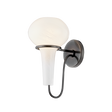 Hudson Valley Lighting Adams corner Black Nickel 6.75W x 6.75L x 12.5H Wall Sconce