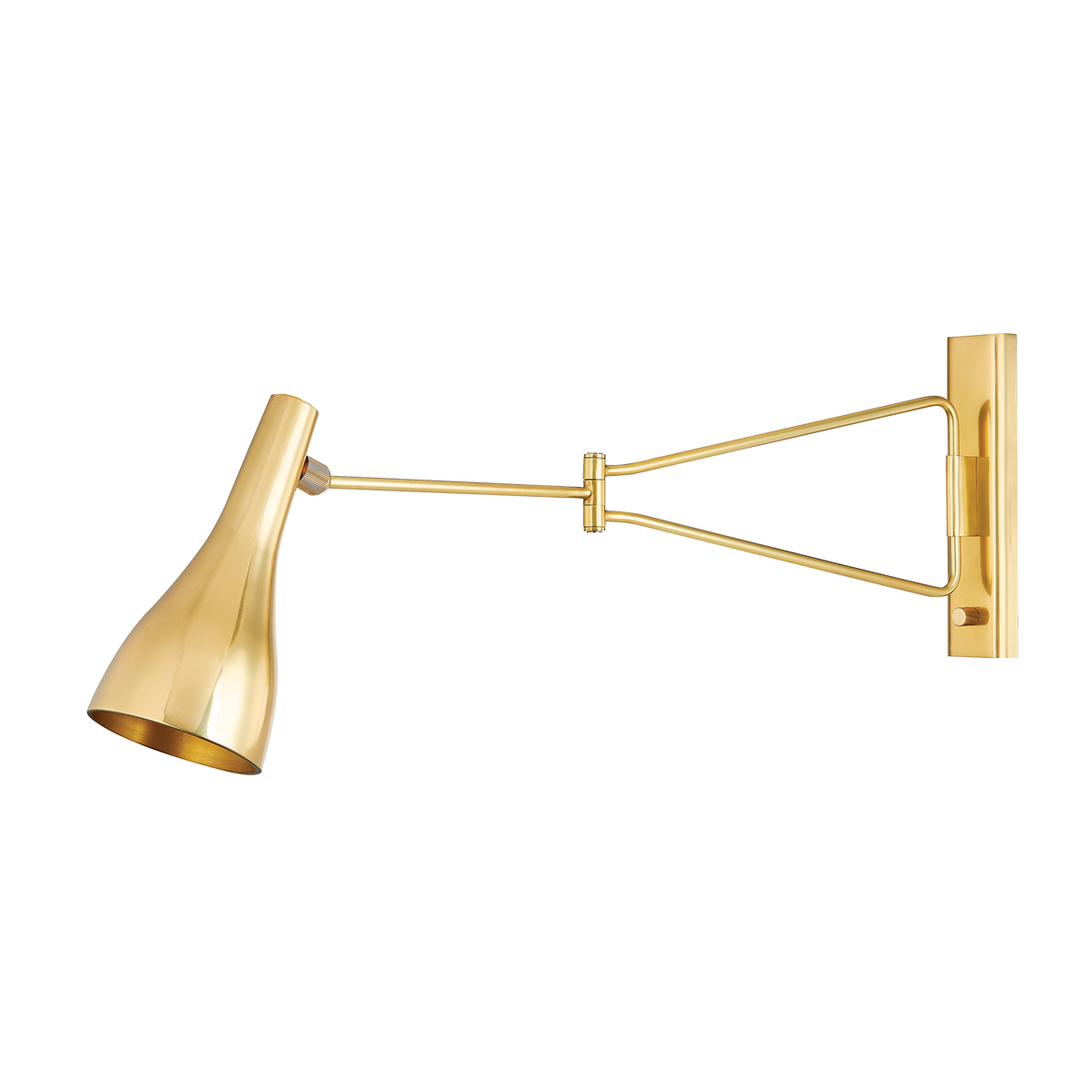 Hudson Valley Lighting Northford Aged Brass 5W x 5L x 14.25H Wall Sconce