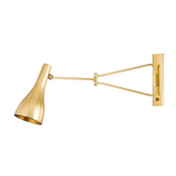 Hudson Valley Lighting Northford Aged Brass 5W x 5L x 14.25H Wall Sconce