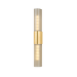 Hudson Valley Lighting Somersville Aged Brass 3.25W x 3.25L x 27.25H Wall Sconce
