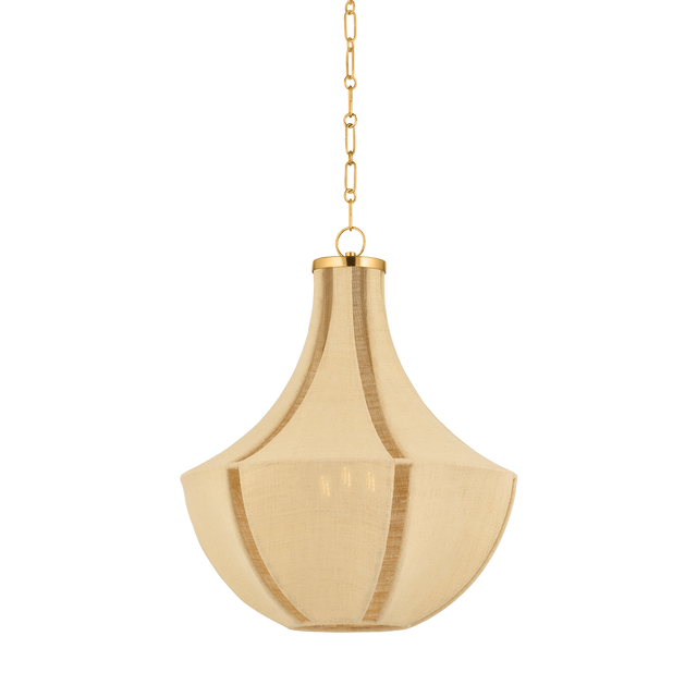 Hudson Valley Lighting Cascade Lake Aged Brass 20W x 20L x 24.75H Pendant