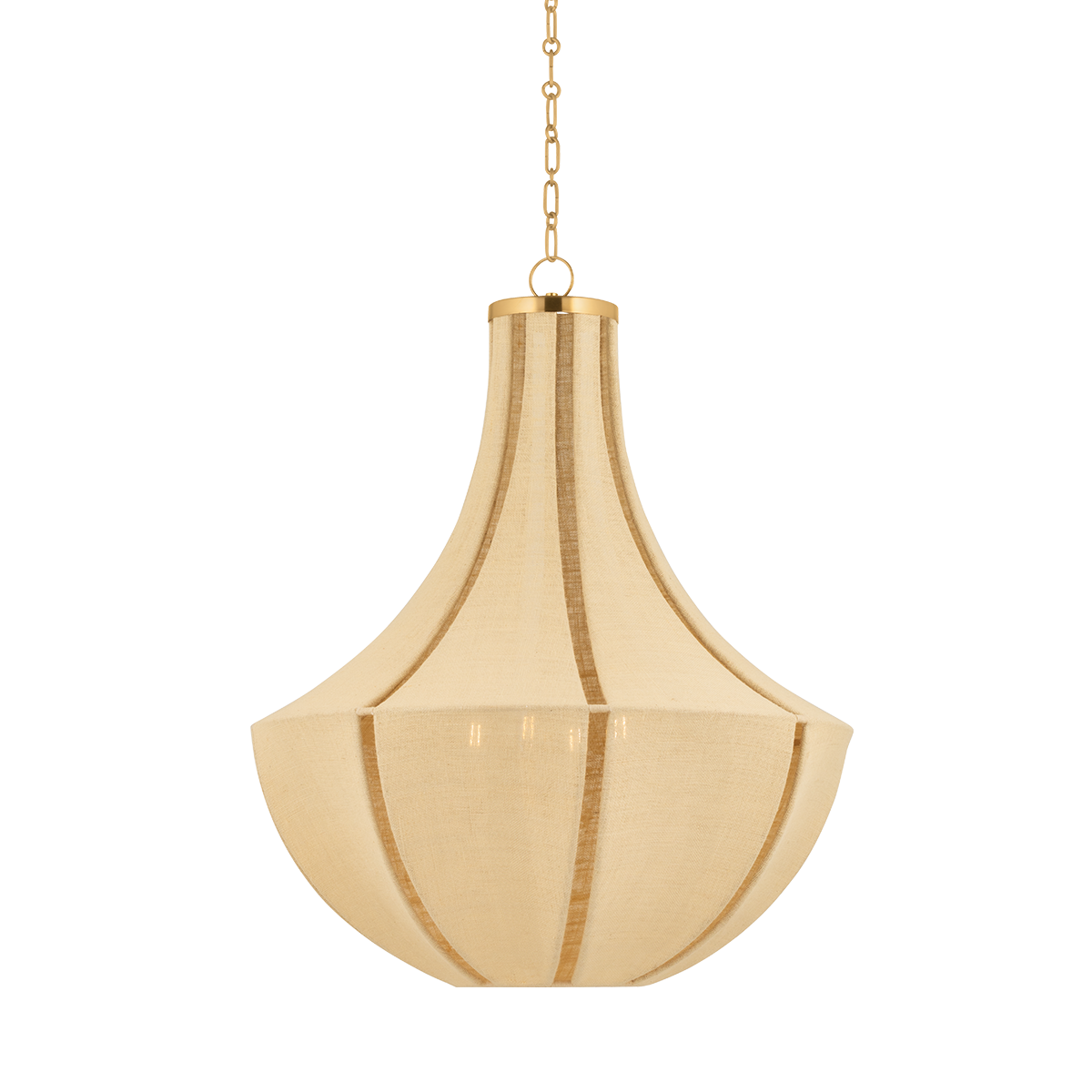 Hudson Valley Lighting Cascade Lake Aged Brass 30W x 30L x 36.5H Pendant