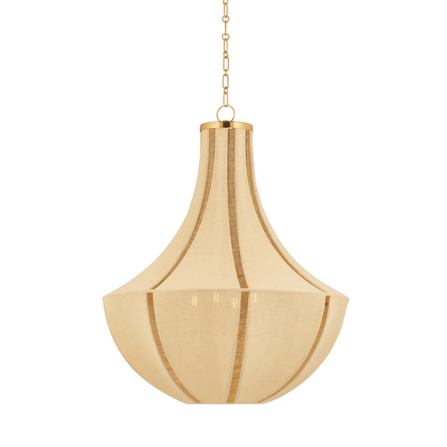 Hudson Valley Lighting Cascade Lake Aged Brass 30W x 30L x 36.5H Pendant