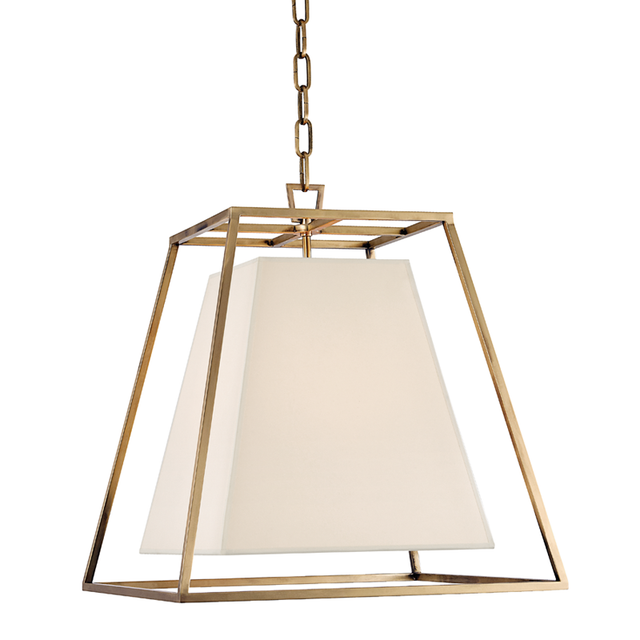 Hudson Valley Lighting Kyle Pendant Aged Brass 17W x 17L x 18.5H Pendant