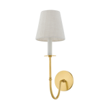 Hudson Valley Lighting Amina Aged Brass 6.25W x 6.25L x 18.75H Wall Sconce