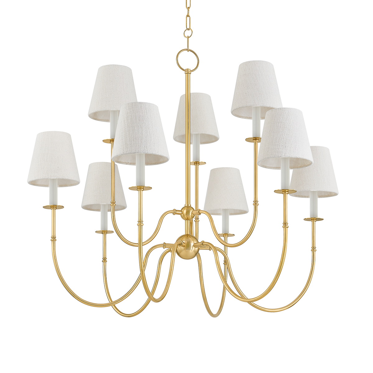 Hudson Valley Lighting Amina Aged Brass 39.25W x 39.25L x 33.5H Chandelier