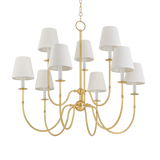 Hudson Valley Lighting Amina Aged Brass 39.25W x 39.25L x 33.5H Chandelier