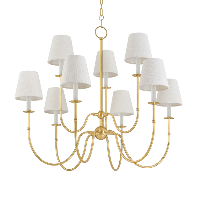 Hudson Valley Lighting Amina Aged Brass 39.25W x 39.25L x 33.5H Chandelier