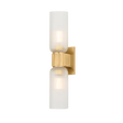 Hudson Valley Lighting Irondale Aged Brass 4.25W x 4.25L x 20.25H Wall Sconce