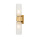 Hudson Valley Lighting Irondale Aged Brass 4.25W x 4.25L x 20.25H Wall Sconce