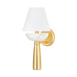Hudson Valley Lighting New Windsor Aged Brass 7.25W x 7.25L x 16.25H Wall Sconce