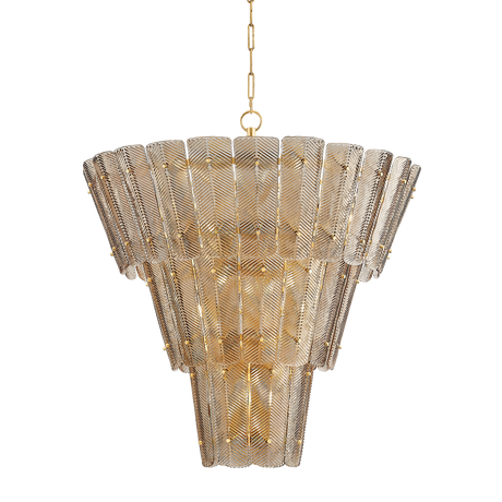 Hudson Valley Lighting Cassian Vintage Gold Leaf 44.5W x 44.5L x 46H Chandelier