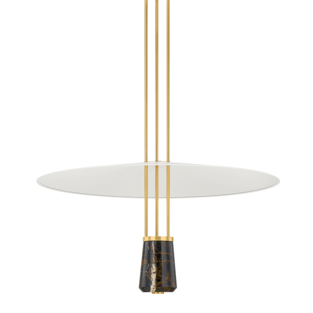 Hudson Valley Lighting Barnegat AGED BRASS/SOFT WHITE 36W x 36L x 19.25H Pendant