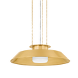 Hudson Valley Lighting Woodrow Aged Brass 32W x 32L x 9.25H Pendant