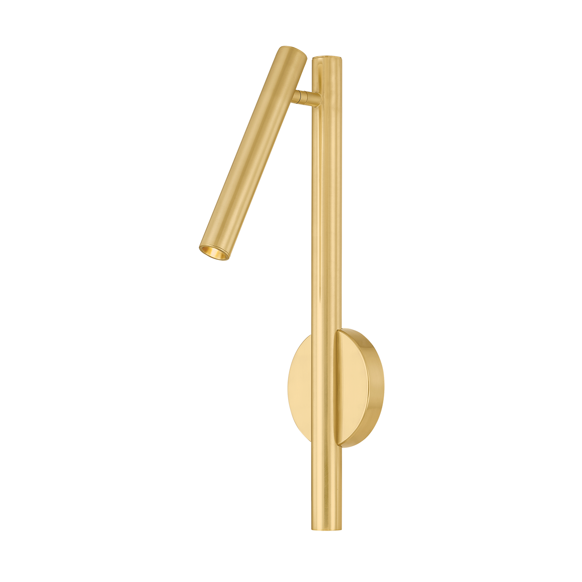 Hudson Valley Lighting Circleville Aged Brass 5.25W x 5.25L x 22H Wall Sconce