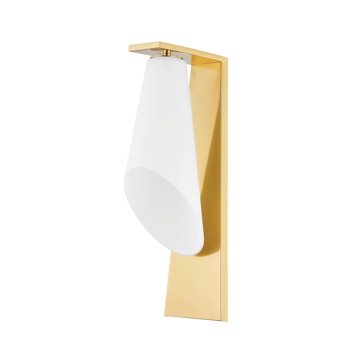 Hudson Valley Lighting Andros Aged Brass 5W x 5L x 16.25H Wall Sconce