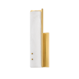 Hudson Valley Lighting Lucio Aged Brass 4.25W x 4.25L x 14.5H Wall Sconce