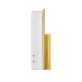 Hudson Valley Lighting Lucio Aged Brass 4.25W x 4.25L x 14.5H Wall Sconce