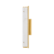 Hudson Valley Lighting Lucio Aged Brass 4.25W x 4.25L x 22.5H Wall Sconce