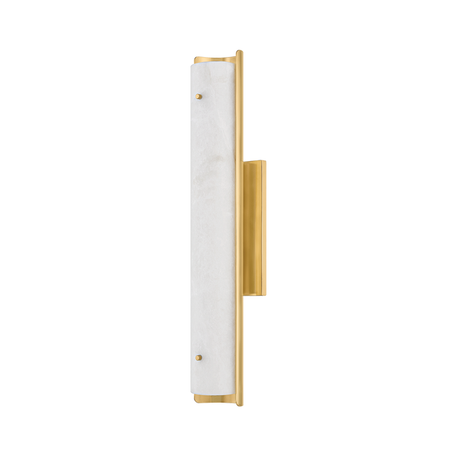 Hudson Valley Lighting Lucio Aged Brass 4.25W x 4.25L x 22.5H Wall Sconce