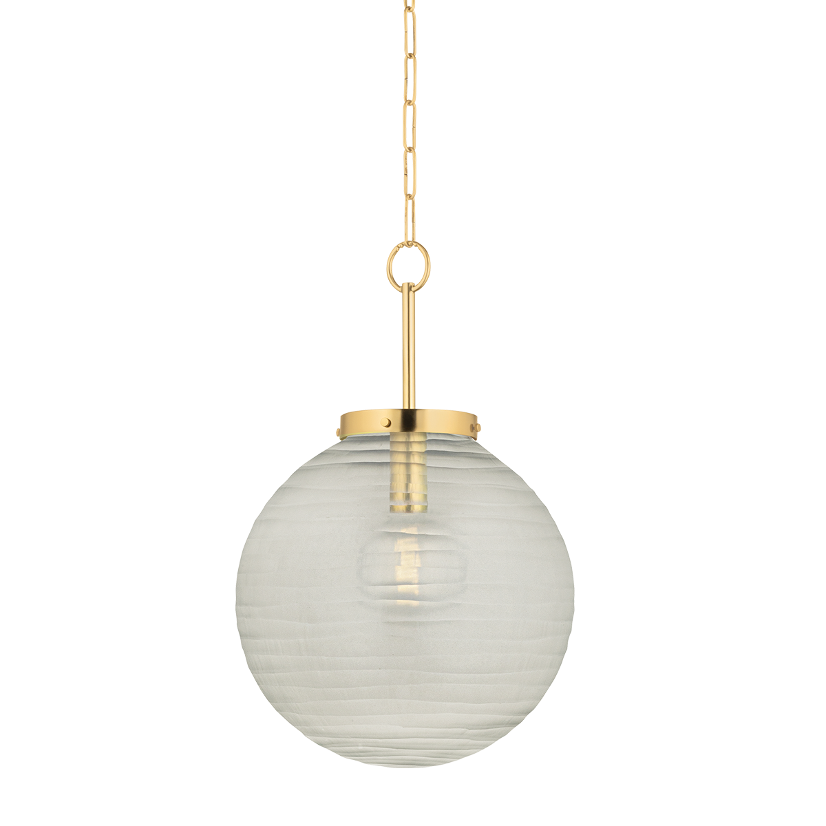 Hudson Valley Lighting Falls Mills Aged Brass 16W x 16L x 24.5H Pendant