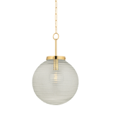 Hudson Valley Lighting Falls Mills Aged Brass 16W x 16L x 24.5H Pendant