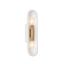 Troy Lighting Lane PATINA BRASS/CERAMIC WHITE LARGE CRACKLE 4W x 16.5H Wall Sconce