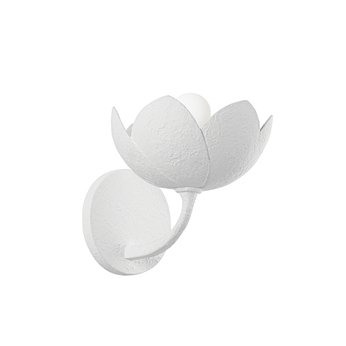 Troy Lighting Arcata GESSO WHITE 8W x 8.25H Wall Sconce