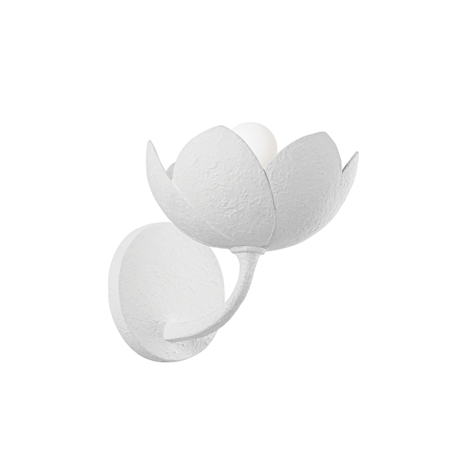 Troy Lighting Arcata GESSO WHITE 8W x 8.25H Wall Sconce